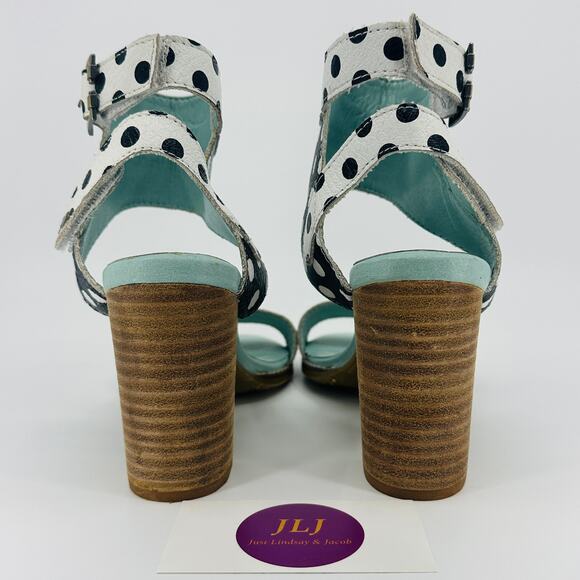 Spring Step L'Artiste Women's Dotstak Polka Dot Ankle Strap Sandals Size 39/ 8.5 - Picture 8 of 16